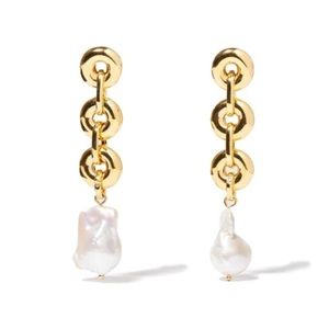 Lele Sadoughi pearl donut freshwater linear pearls - NWT